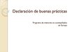 declaracion de buenas practicas MENAS