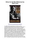 Ethics for the New Millennium by Dalai Lama - It Just Makes So Much Sense.