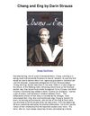 Chang and Eng by Darin Strauss - Stranger Than Fiction!
