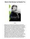 Moab Is My Washpot by Stephen Fry - Brilliant