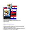 World Cup 2010 Slowakia vs Paraguay 20.6.2010 SelMcKenzie Selzer-McKenzie