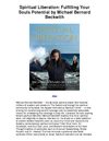 Spiritual Liberation Fulfilling Your Souls Potential by Michael Bernard Beckwith, Kindle Book - Spiritual Liberation...