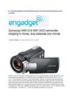 Samsung WiFi SSD camcorder shipping in Korea by Engadget