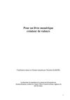 Pour un livre numérique créateur de valeurs - Christine Albanel - 2010