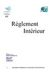 Règlement intérieur