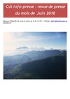 Revue de presse de Juin 2010