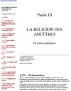 III La religion des ancêtres, un tabou millénaire