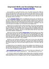 Improved Skills and Knowledge From an Associate Degree Online