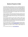 Business Property in India