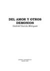 Del Amor y otros Demonios - Gabriel García Márquez