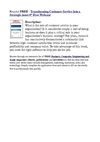 Transforming Customer Service into a Strategic Asset €“ Free Webcast