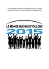 La mobilisation en faveur du Monde que nous voulons
