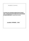 LES EFFETS DU SYSTEME DE PROTECTION SOCIALE SUR LA REALISATION DES OBJECTIFS DU MILLENAIRE DE DEVELOPPEMENT Le cas de...