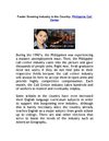Faster Growing Industry in the Country: Philippine Call Center