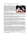 Making The Best Online Poker Room Experience 