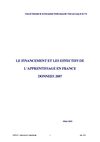 CNFPTLV - Les chiffres 2007 de l'apprentissage