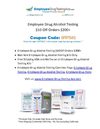 Employee Drug Alcohol Testing Coupon $10 Off Orders $200+