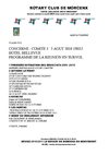 ORDRE DU JOUR COMITE 2 DU 3 AOUT 2010