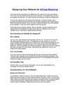 Designing Your Website For Affiliate Marketing