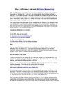 Your Affiliate Link and Affiliate Marketing