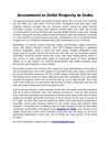 Investment in Delhi Property in India