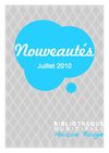 Nouveautés Juillet 2010 Bibliothèque municipale Saint-Sylvain d'Anjou