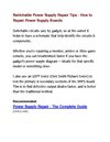 Switchable Power Supply Repair Tips - How to Repair Power Supply Boards
