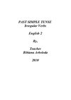 PAST SIMPLE TENSE IRRGEULAR VERBS - 2