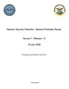 Network Security Checklist - General Perimeter Router - 18 July 2008