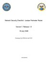 Network Security Checklist - Juniper Perimeter Router - 18 July 2008