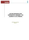 LECTURE COMPARATIVE DES INSTRUMENTS D’URBANISME : POS ALGERIEN ET LE PLU FRANCAIS