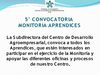 5° Convocatoria de Monitores