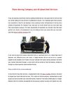 Piano Moving Company and All about their Services