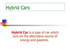 Hybrid Cars - New Generation Cars