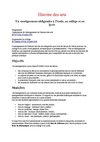 Histoire des arts - éducation musicale Collège Des Quatre Terres