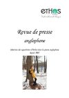 Revue de presse anglophone ETHOS Paris