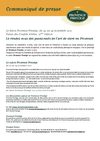 Provence Prestige - Communiqué de Presse 2010