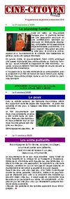 programme des cinés-citoyens de Dijon de septembre à décembre 2010