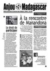 nº 2, juin 2004, bulletin d’information de l’association Anjou-Madagascar