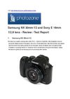 Mirrorless camera's lens comparison NX / NEX