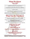 What We Know
