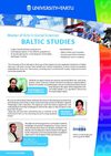 Centre for Baltic Studies - Baltic Studies MA Programme