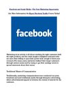 Facebook and Social Media - The Next Marketing Opportunity