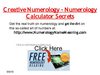 Creative Numerology - Numerology Calculator Secrets