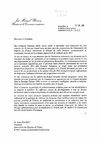 Courrier du président de la Commisssion européenne