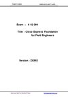 Exam1pass free dumps642-384 exam braindumos