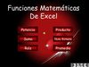 Funciones Matemáticas De Excel