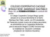Diagnóstico Colegio Cooperativo Cacique Bitaguí
