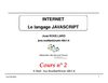 Cours de JavaScript N°2 de José Rouillard