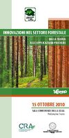 Flyer Convegno "Innovazioni nel settore forestale - Dalla teoria alle applicazioni pratiche" - TRENTO, 15 ottobre 2010